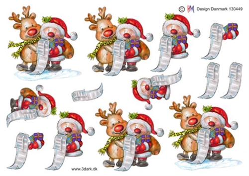  3D Julemand og Rudolf